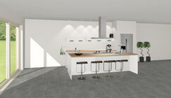 3D keuken Bensheim eilandkeuken