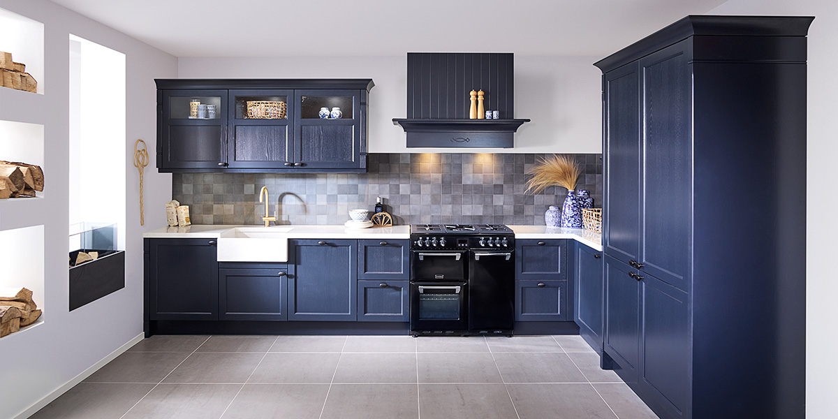 Blauwe keuken